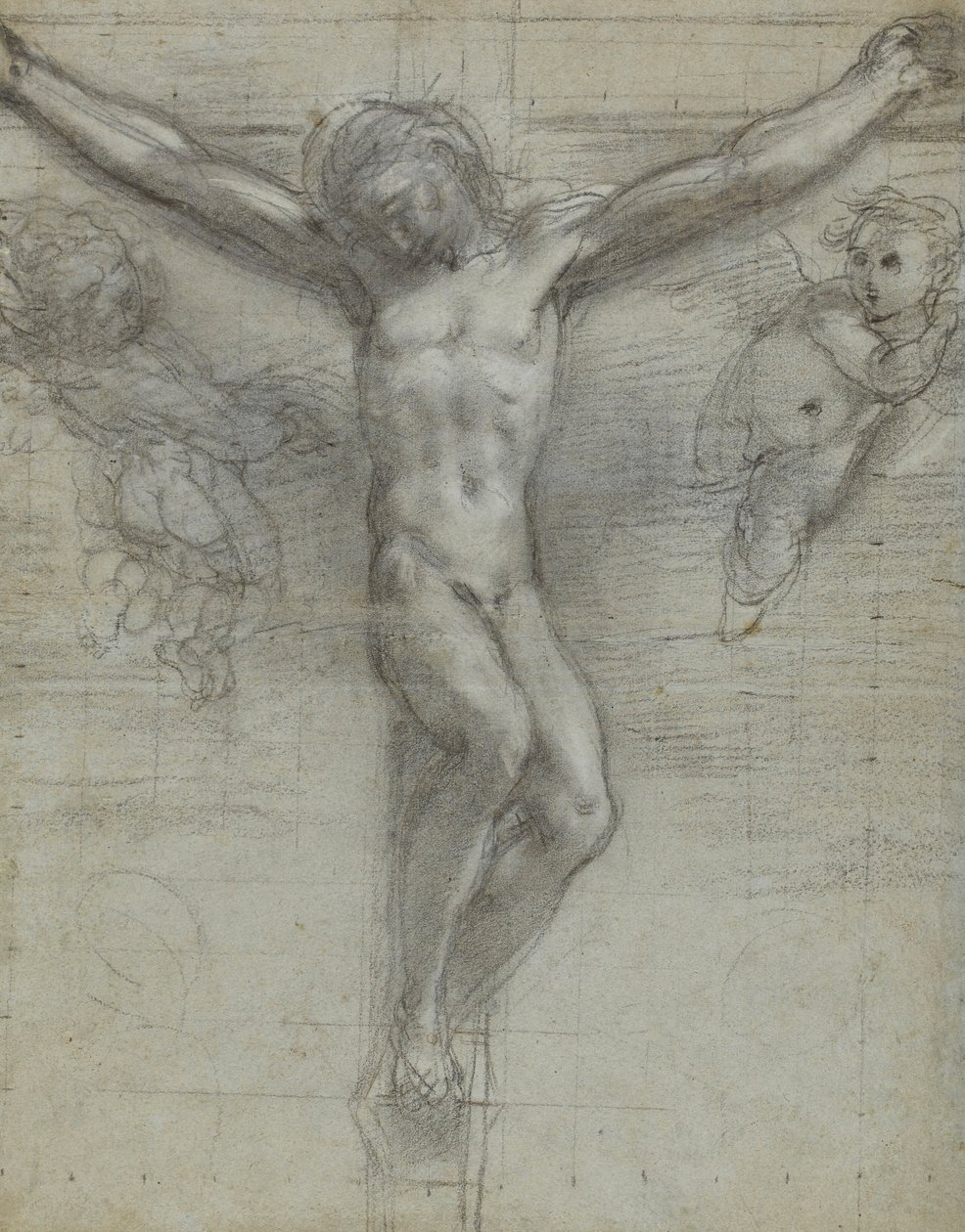 Étude du Christ en croix avec deux anges - Federico Barocci