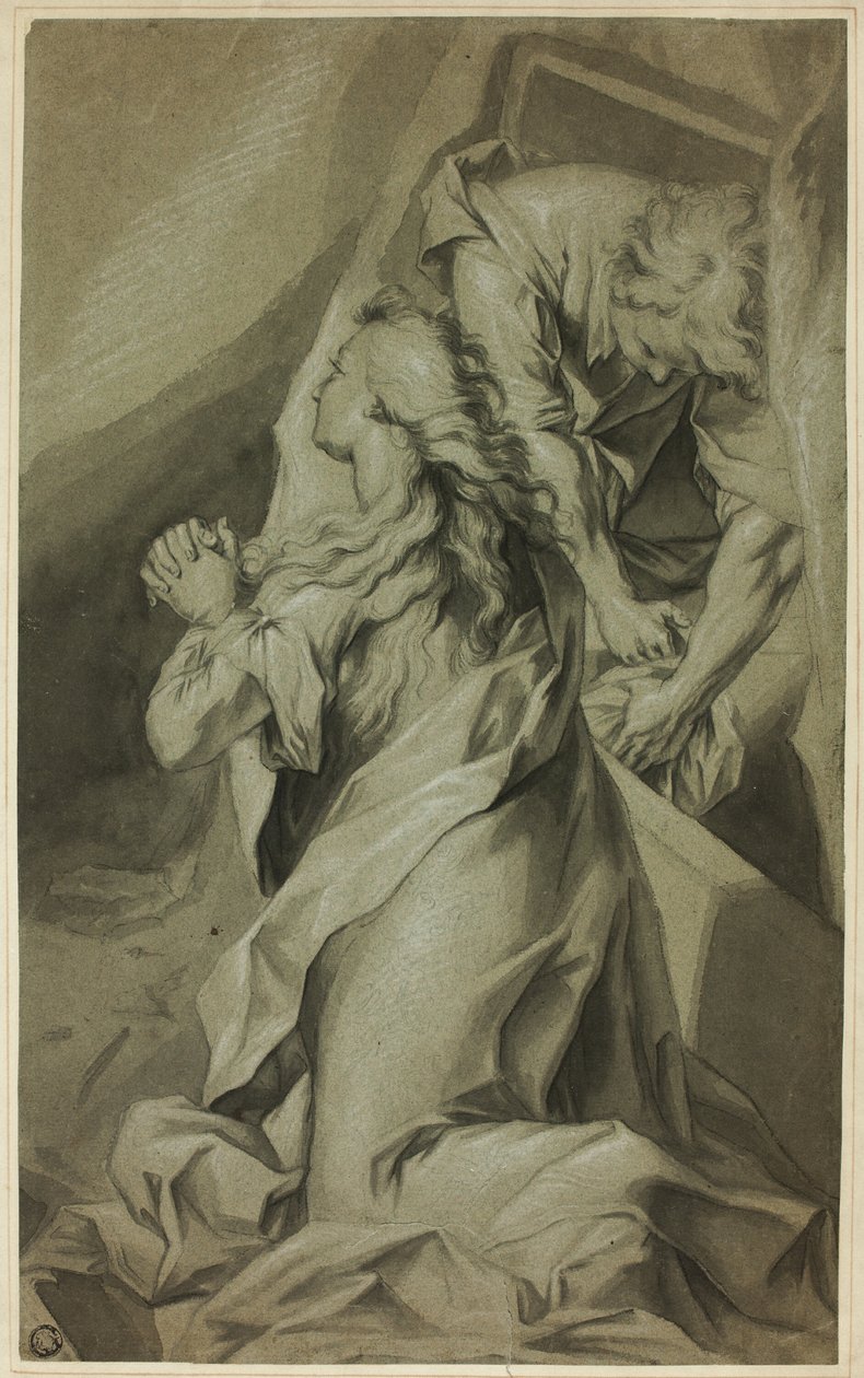 Madeleine à genoux et Gardien de Tombe - Federico Barocci
