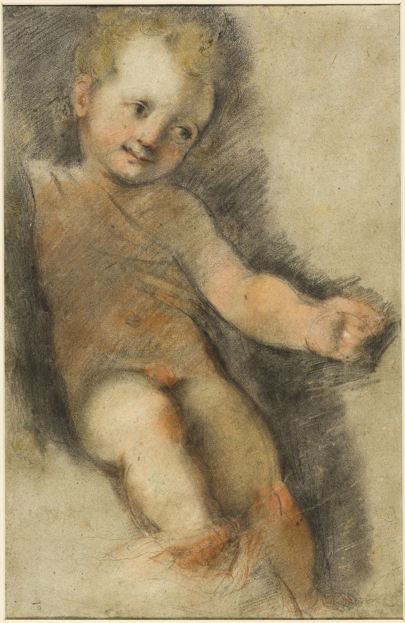 Enfant Jésus : Étude pour la Madonna di San Giovanni - Federico Fiori Barocci or Baroccio