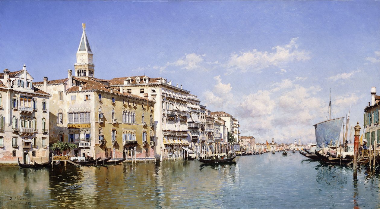 Le Grand Canal, Venise, 1883 - Federico del Campo