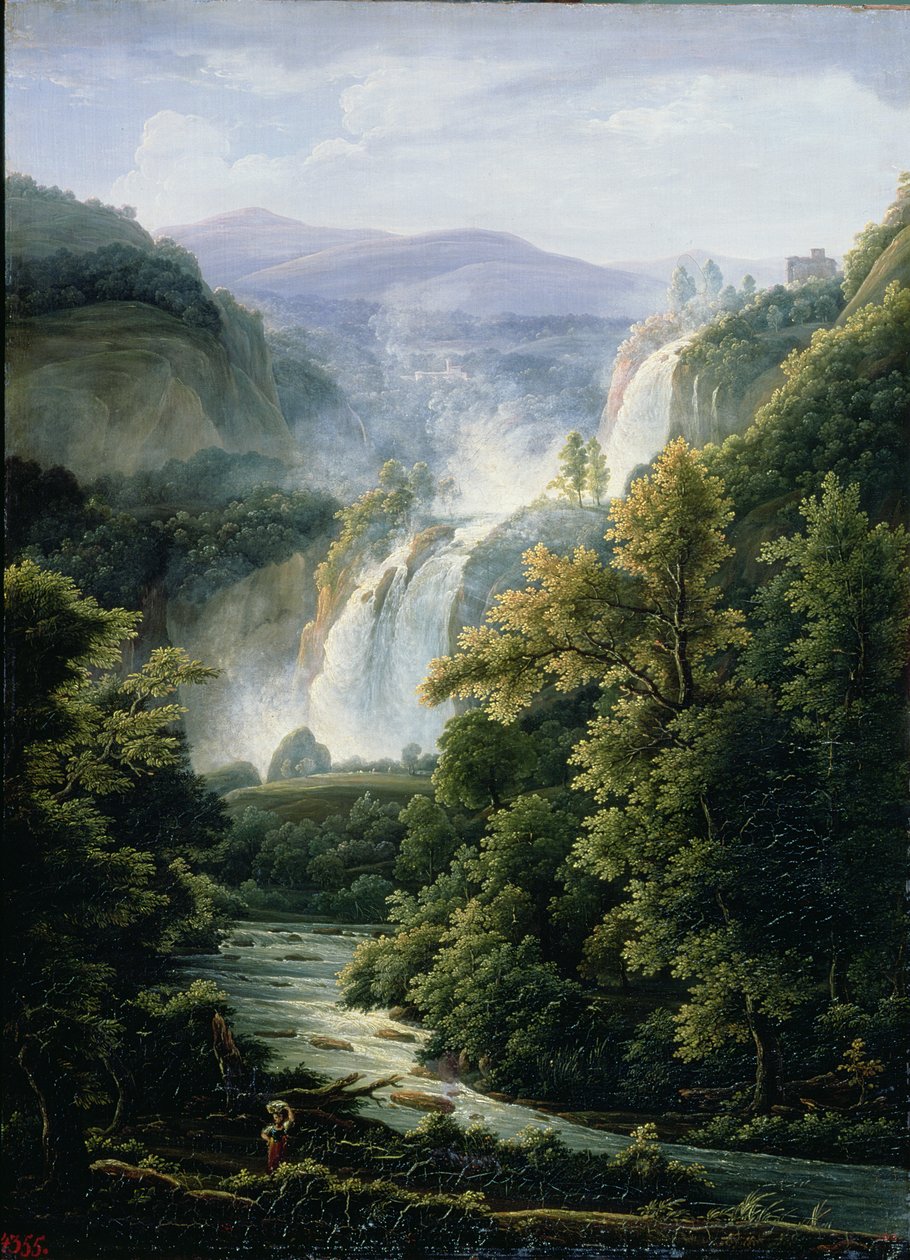 La chute des Marmore sur la rivière Velino, 1819 - Fedor Mikhailovich Matveev