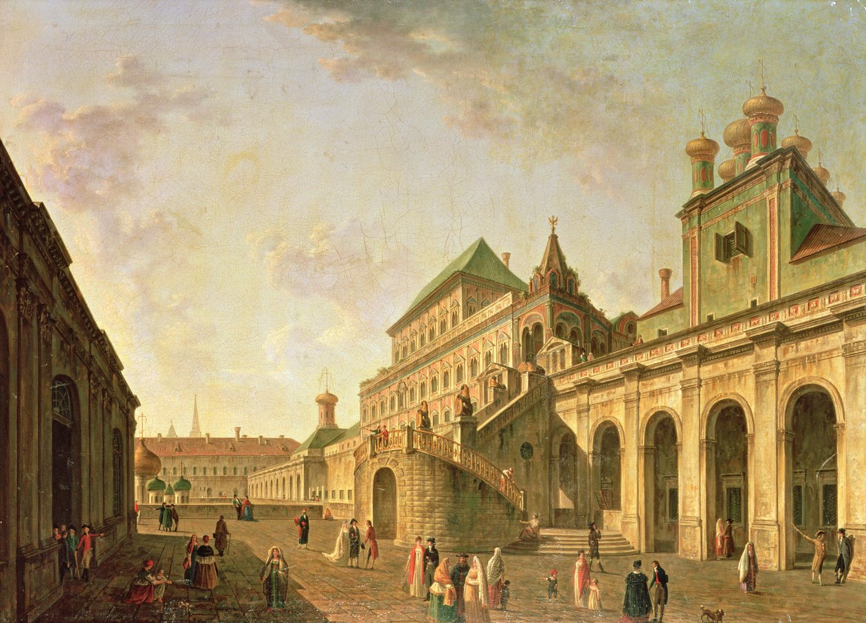 Le terrain du Boyar au Kremlin de Moscou, 1801