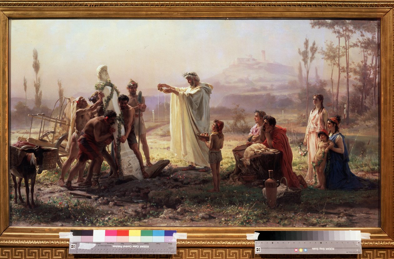 Cérémonie en hommage au dieu Hermès - Fedor Andreevich Bronnikov