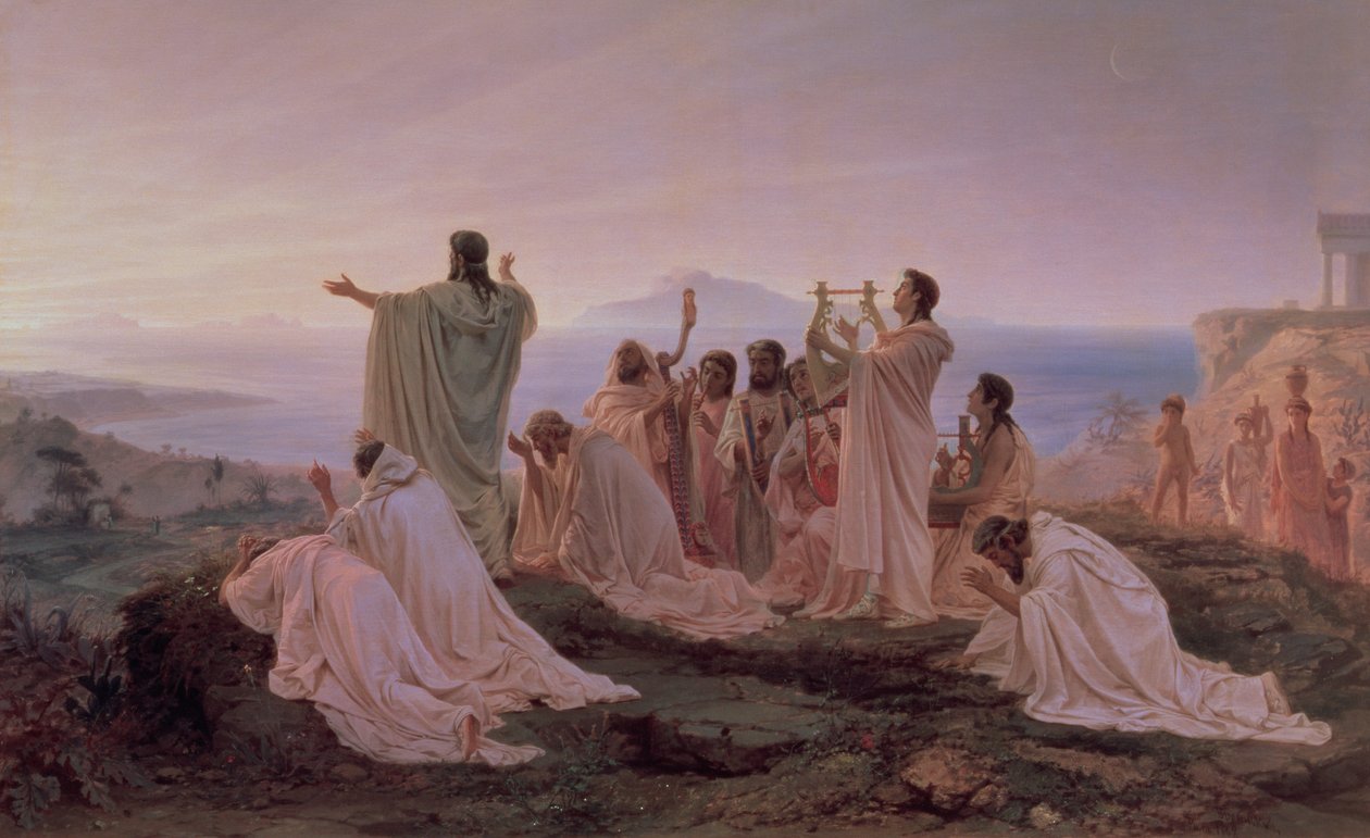 Hymne des Pythagoriciens au soleil levant, 1869 - Fedor Andreevich Bronnikov