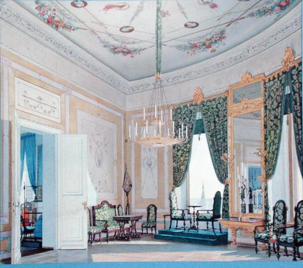 Salon dans le palais Nikolaï (Tchoudov) au Kremlin, 1847 - Fedor Andreevich Klages