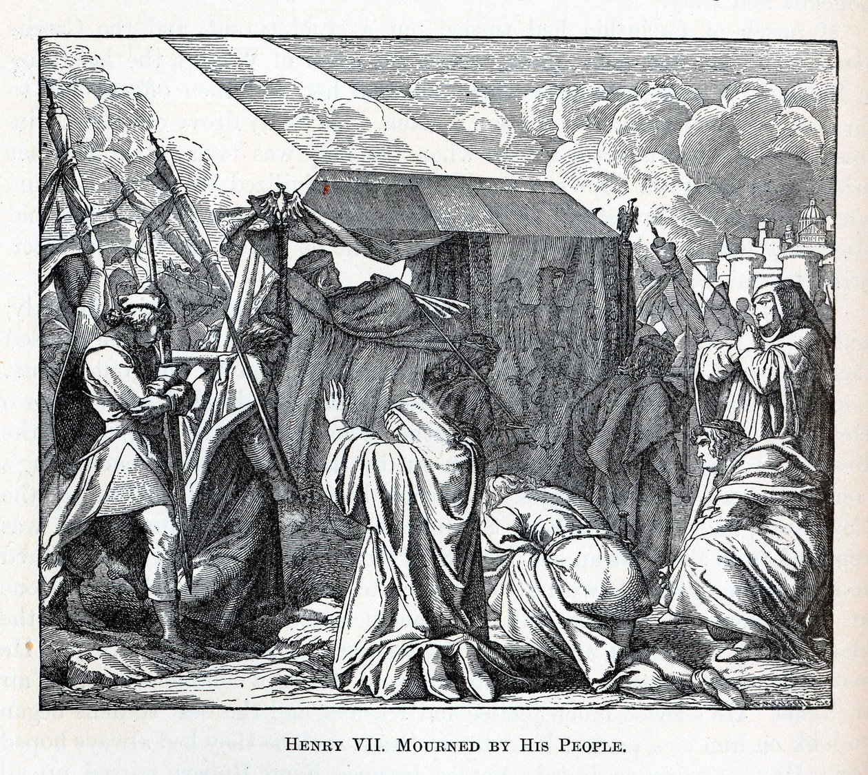 Henri VII pleuré par son peuple - Fedor Reusche