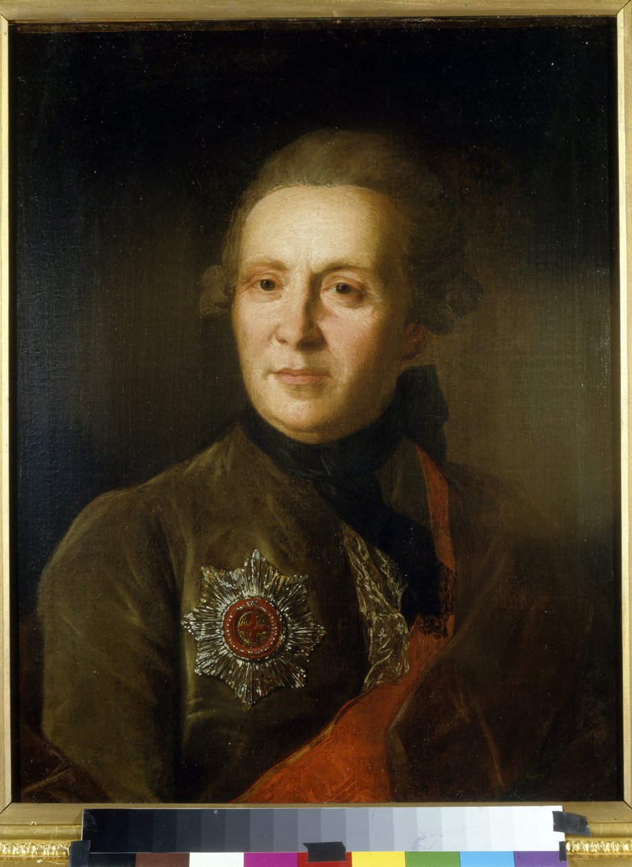 Portrait du poète Alexandre Soumarokov - Fedor Stepanovich Rokotov
