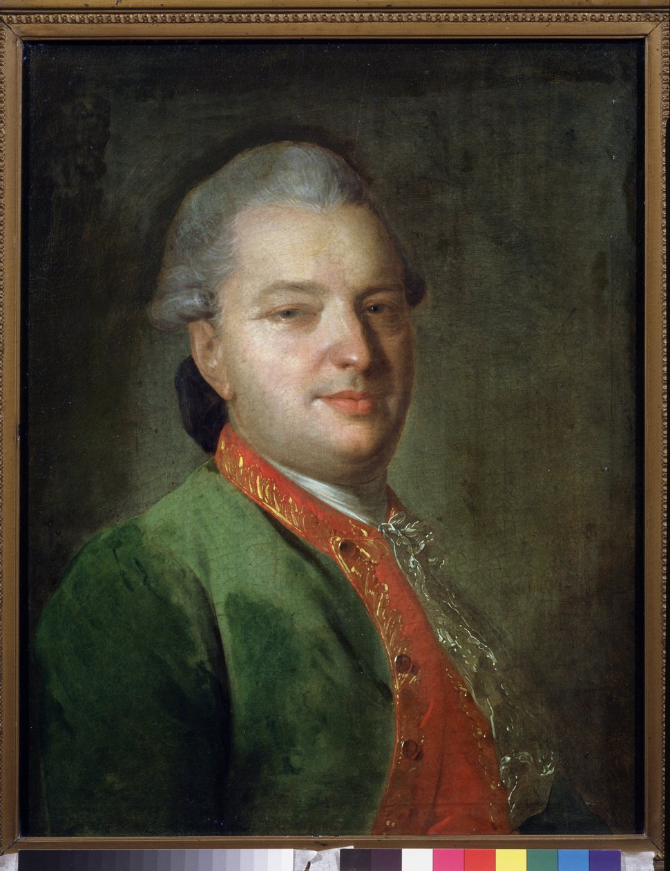 Portrait du poète Vassili Maikov (1728-1778) - Fedor Stepanovich Rokotov