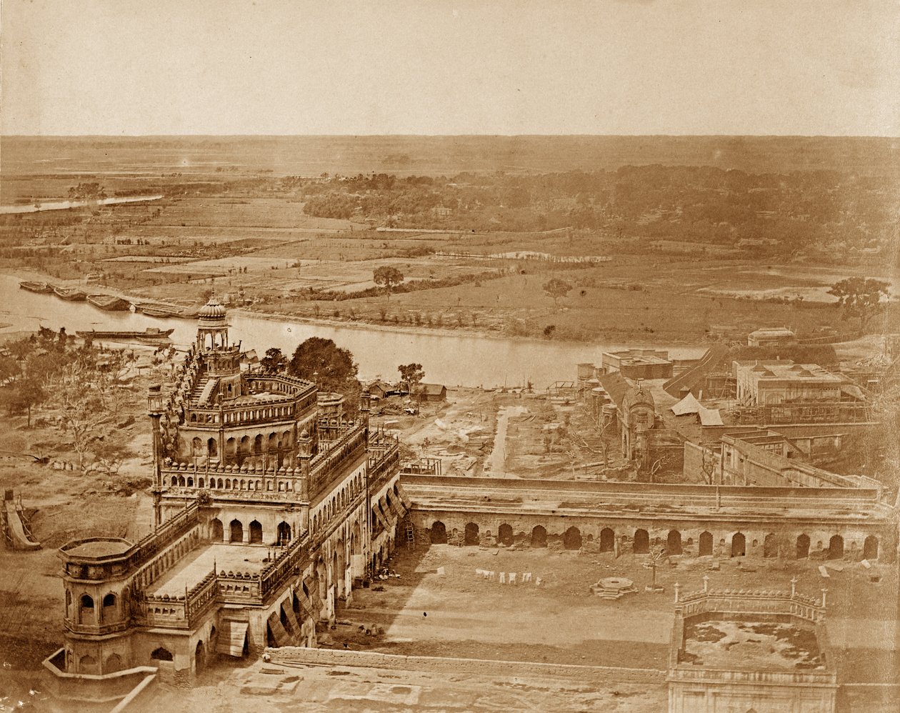 Panorama de MachiBoran, Lucknow - Felice Beato