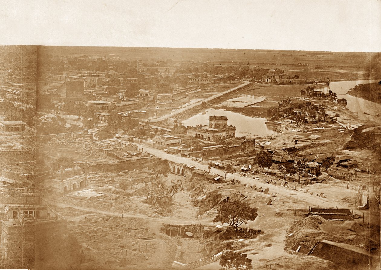Panorama de MachiBoran, Lucknow - Felice Beato