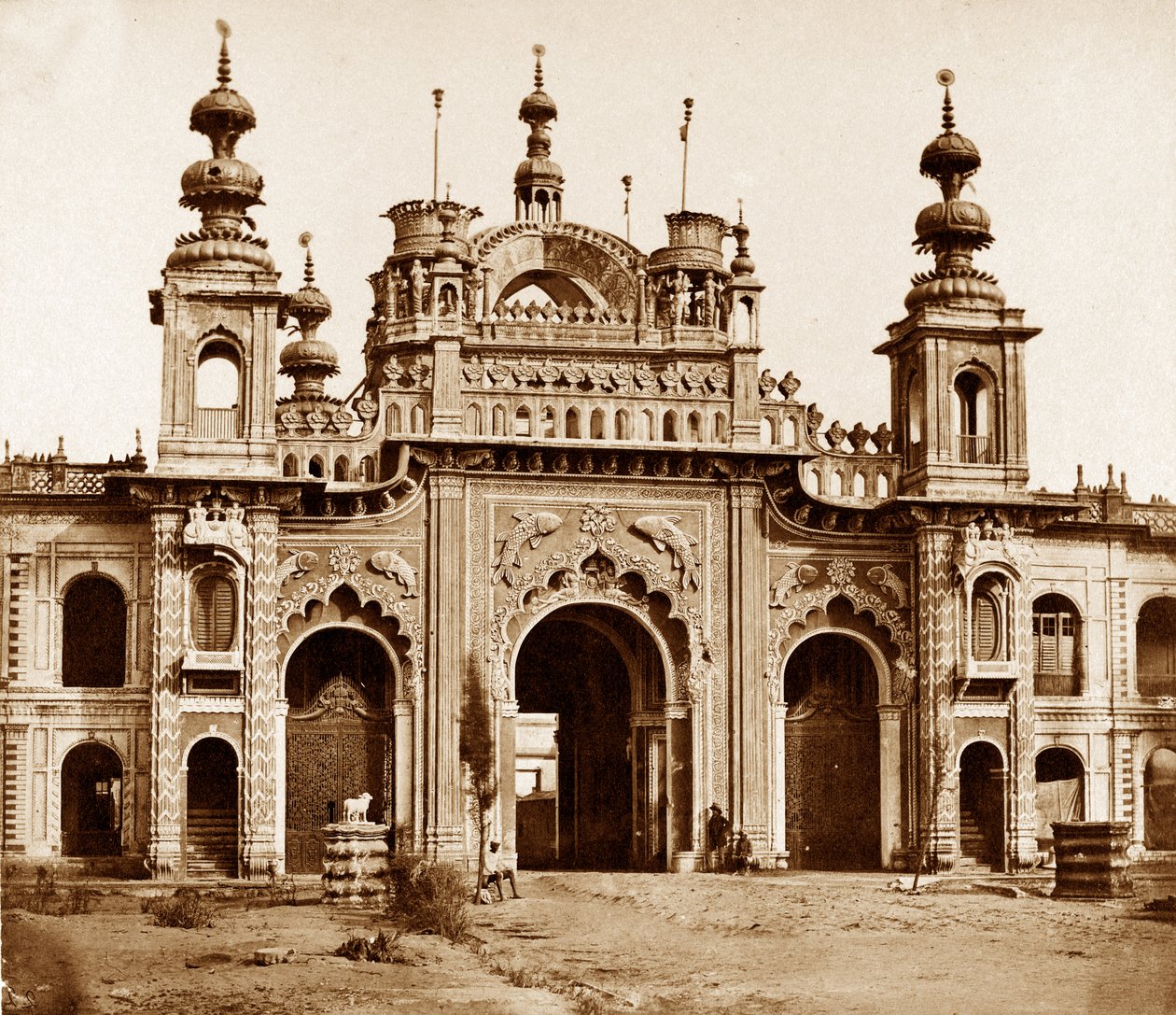 La Grande Porte du Kaiser Bagh, Lucknow, 1858 - Felice Beato