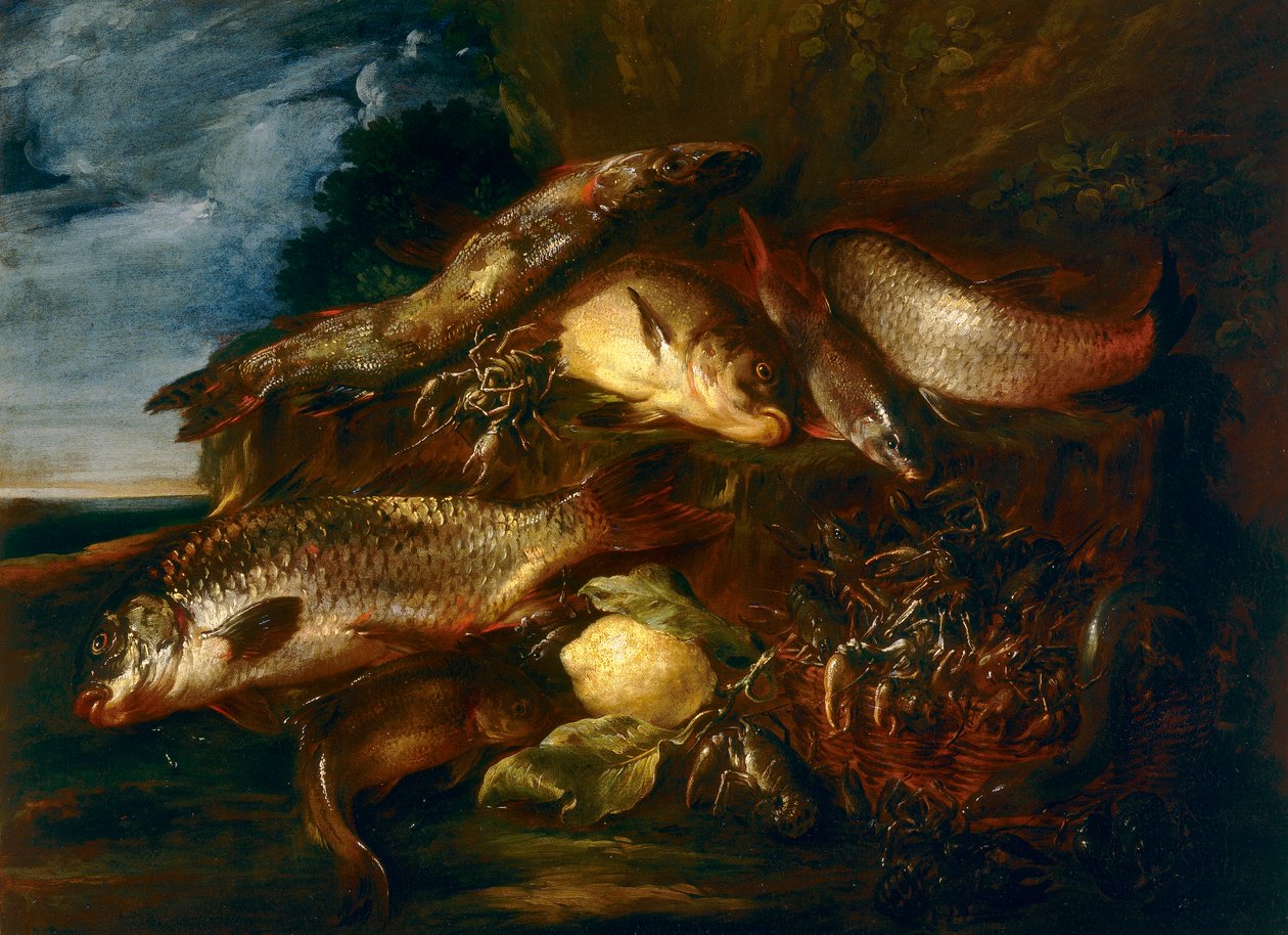 Nature morte avec poissons - Felice Boselli