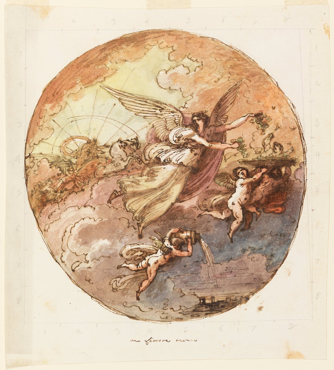 Projet pour conception de plafond - Aurore - Felice Giani