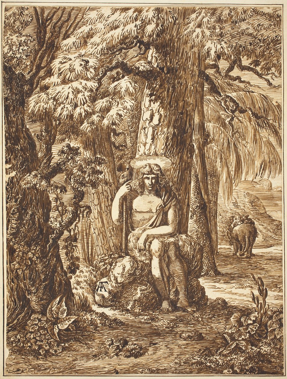 Saint Jean-Baptiste dans le désert - Felice Albites