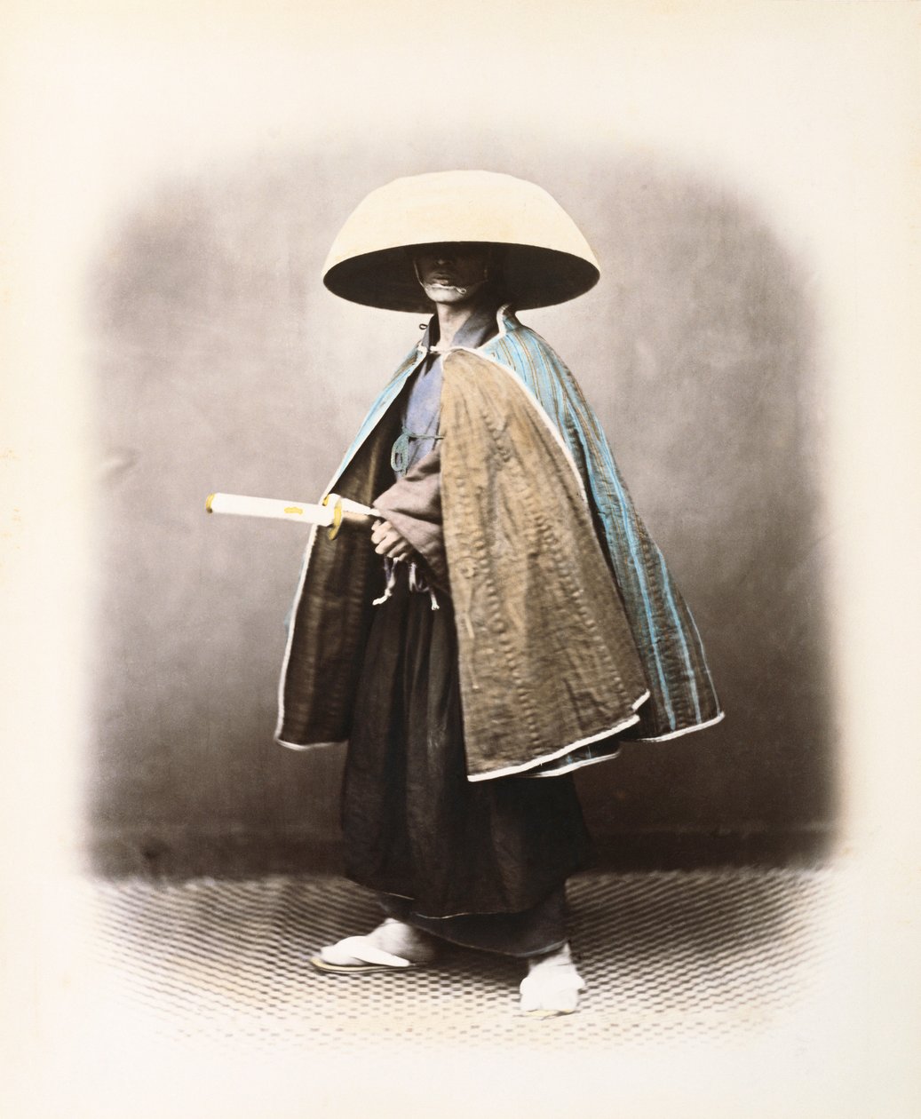Un samouraï japonais en costume traditionnel, vers 1868 - Felice Beato