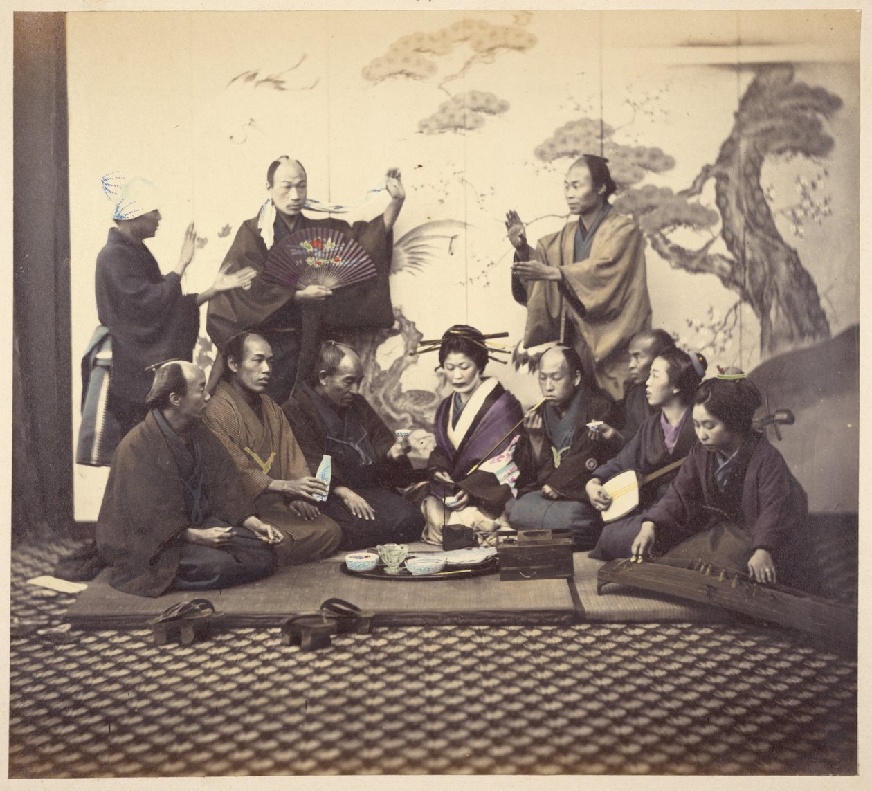 Un repas convivial - Felice Beato