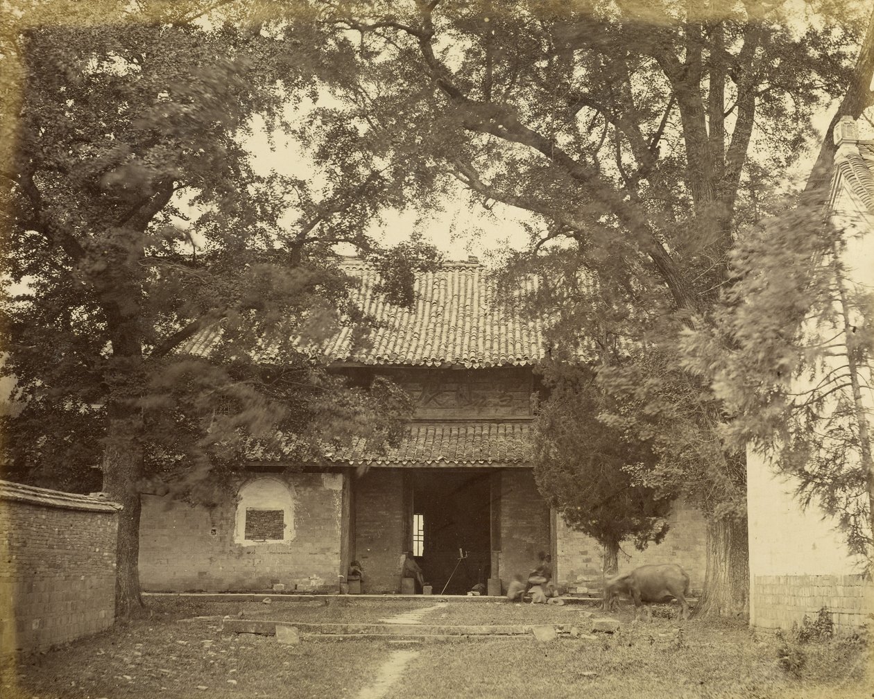 Bâtiment et caméra, Chine - Felice Beato