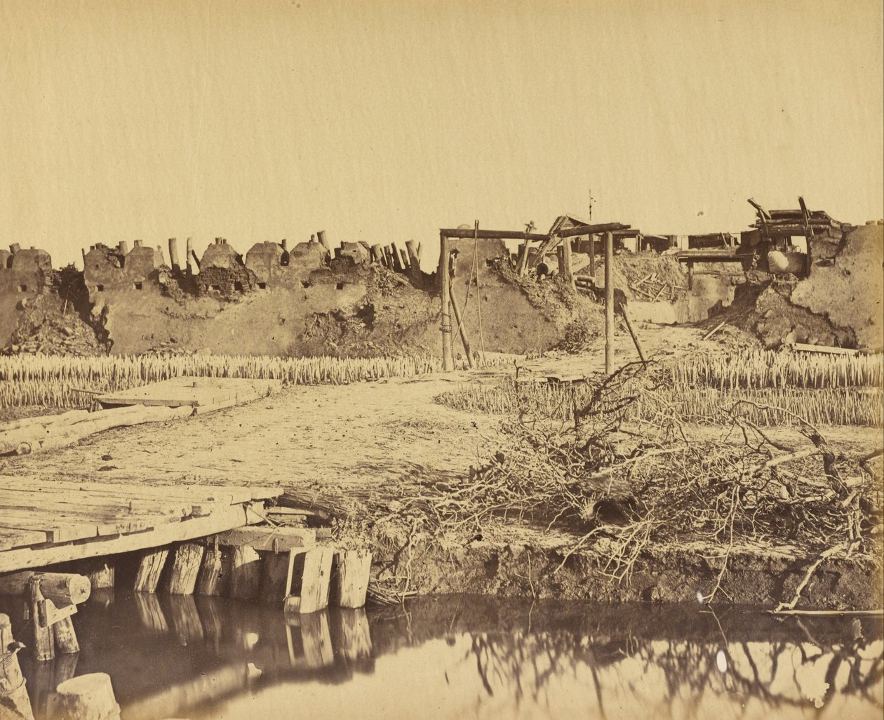 Extérieur du fort nord montrant l
