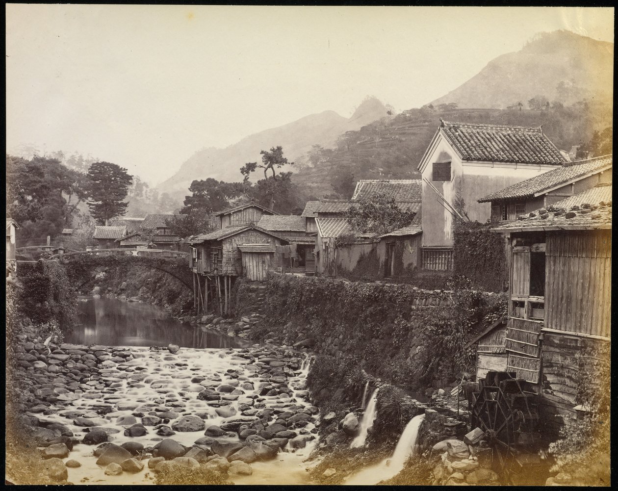 Nagasaki des villes autochtones de Creek - Felice Beato