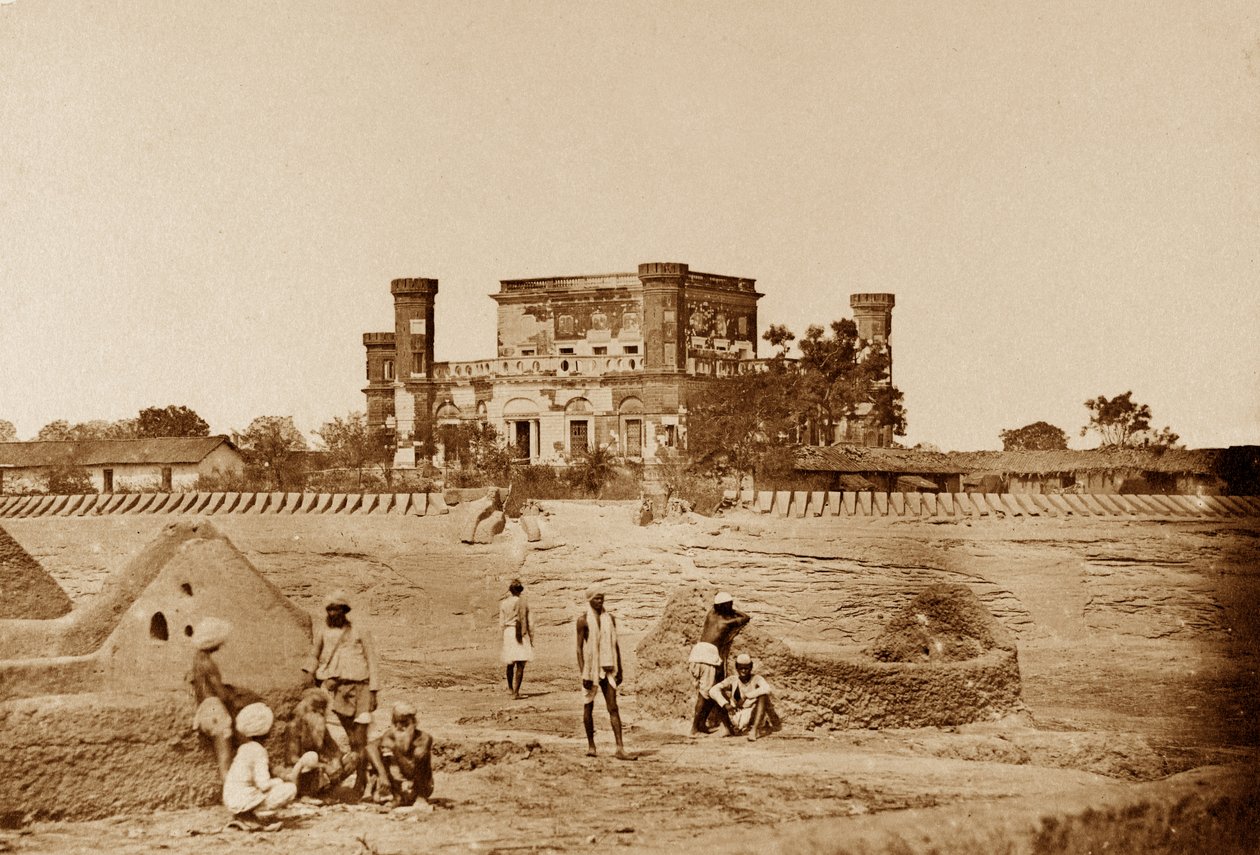 La Maison des Officiers montrant les fortifications - Felice Beato