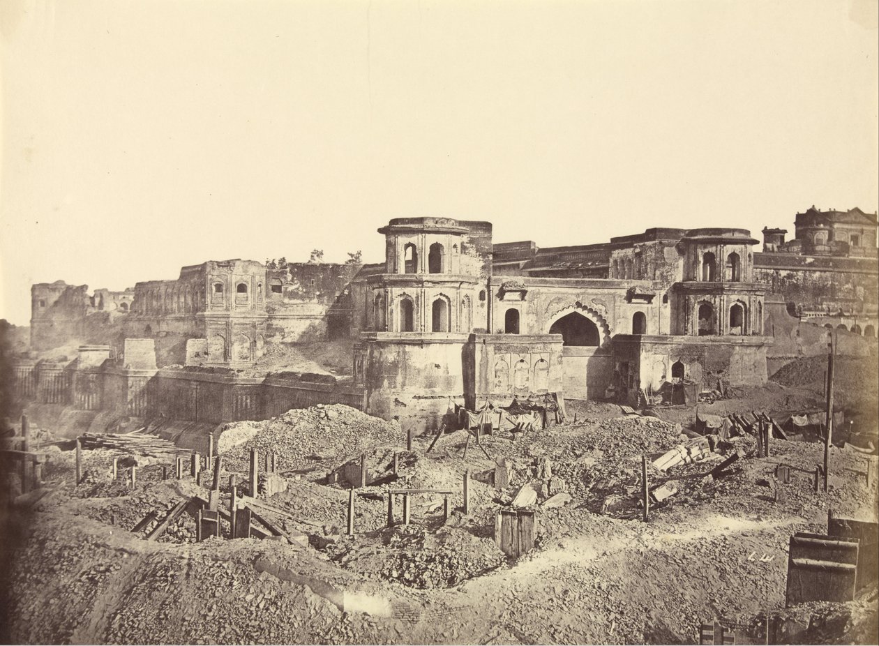 Le Mucha Bawn, ou la vieille citadelle de Lucknow - Felice Beato