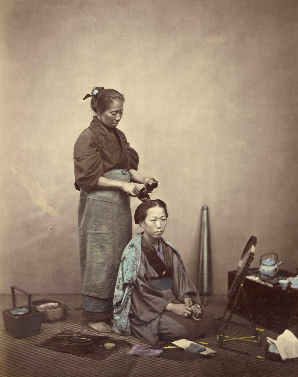 La toilette - Felice Beato