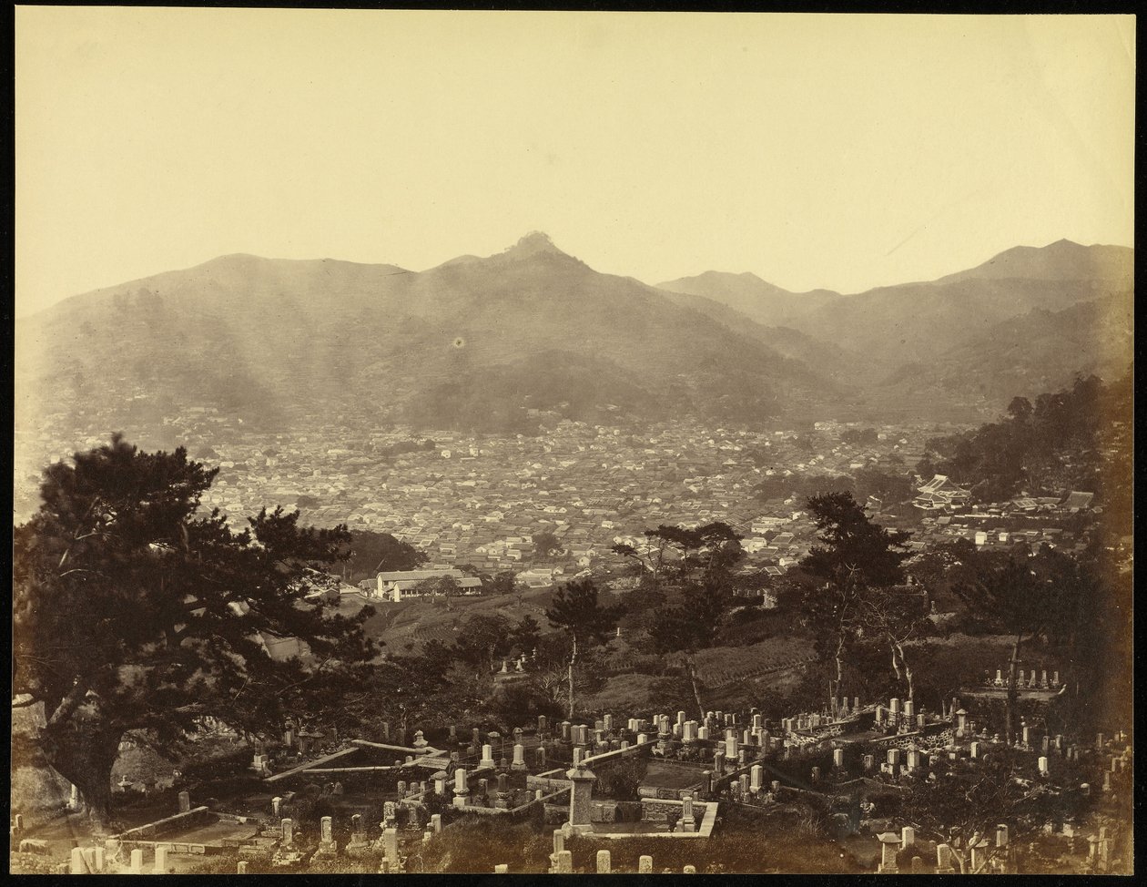 Vue de Nagasaki depuis la colline de la batterie - Felice Beato