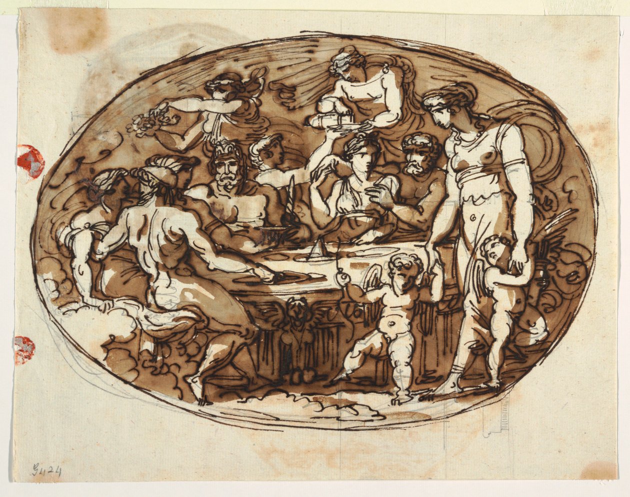 Banquet des Dieux, variante pour la Sala di Pranza, Palazzo Guarini, Forli - Felice Giani