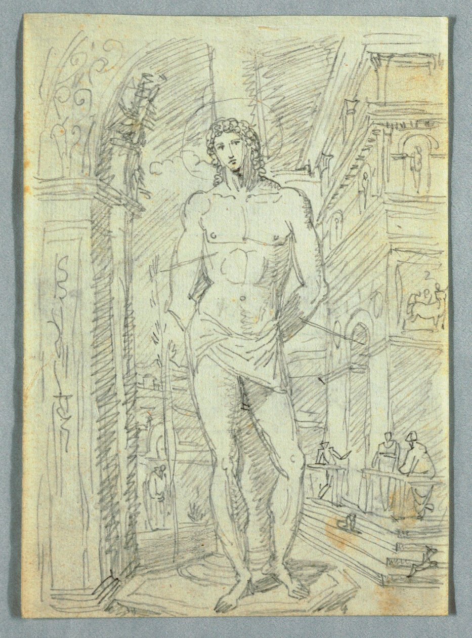 Dessin, études de têtes et de mains de femmes et d