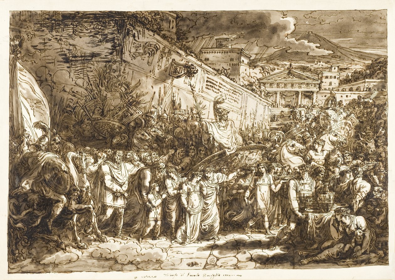 Le triomphe de Paul Émile - Felice Giani