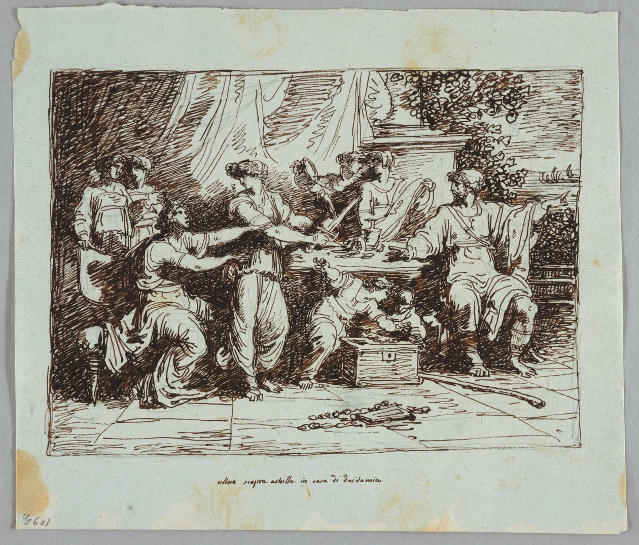 Ulysse découvre Achille à Scyros - Felice Giani