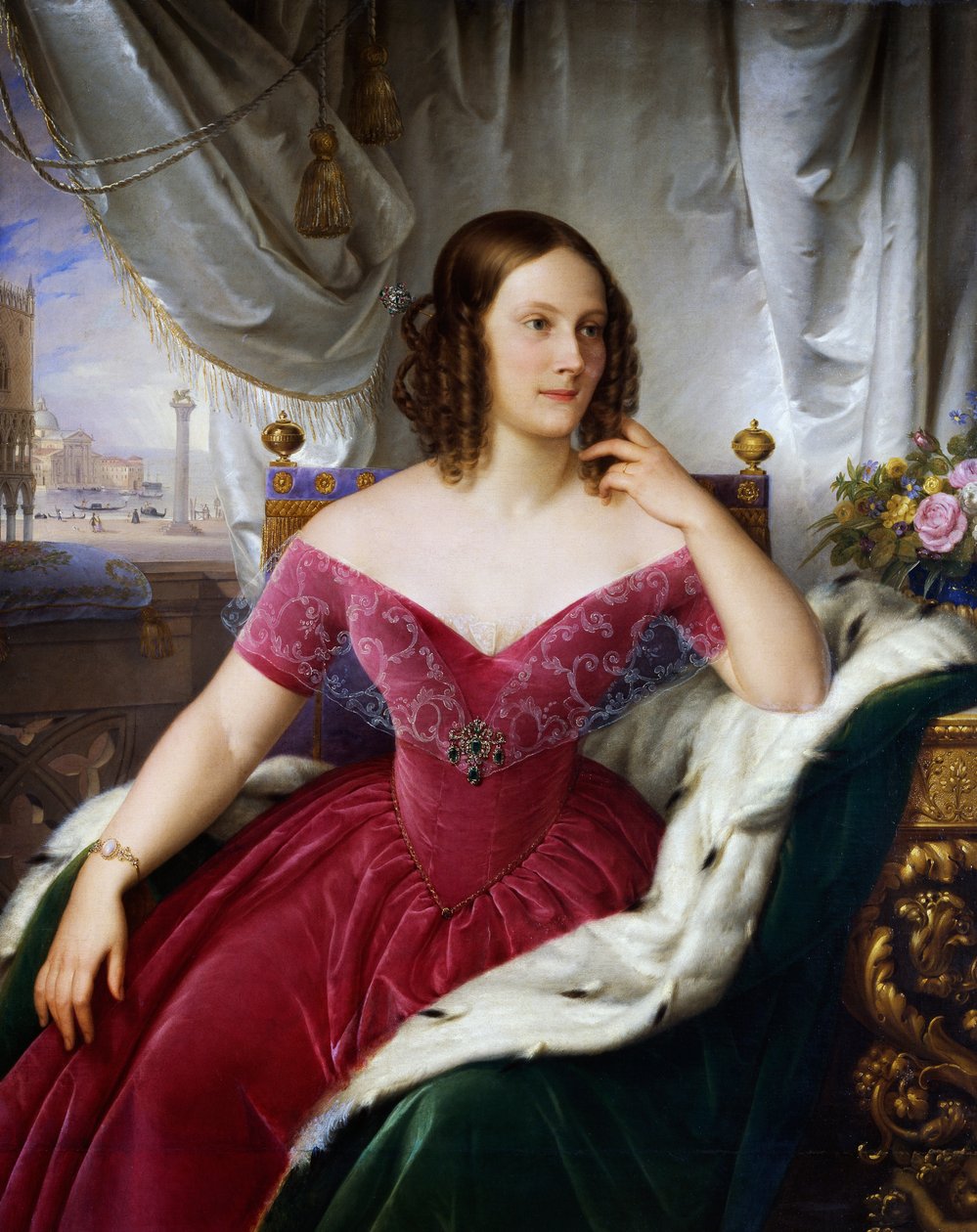 Portrait de Marie Friederike Charlotte von Wurttemberg - Felice Schiavoni