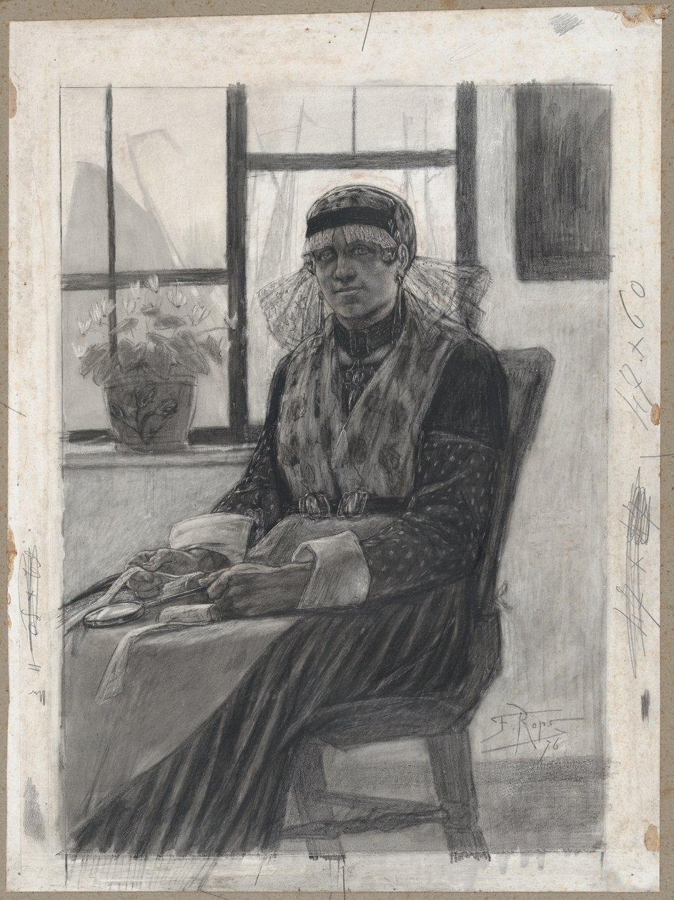 La dentellière - Félicien Rops