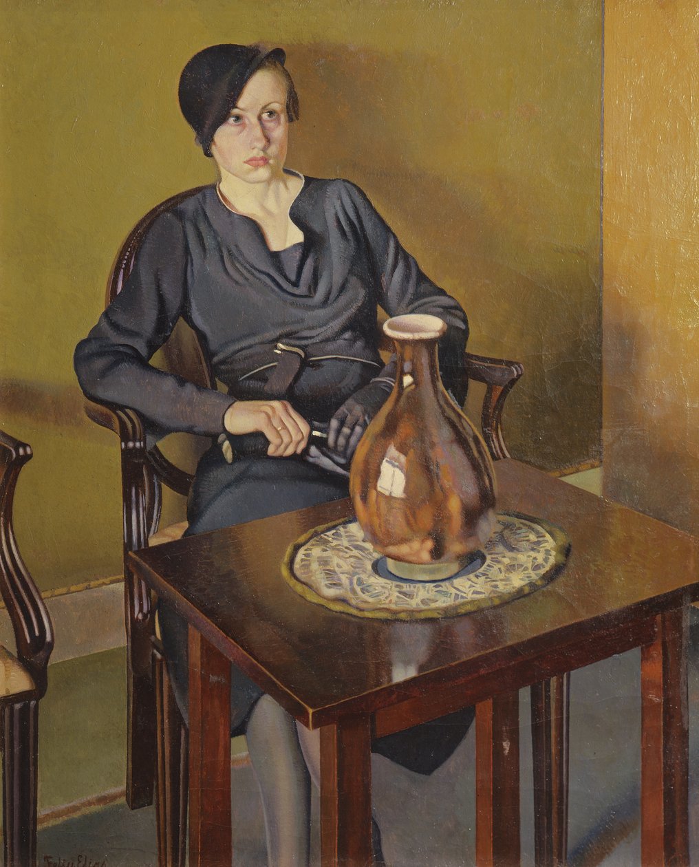 Femme avec un vase, vers 1929 - Feliu Elias Bracons