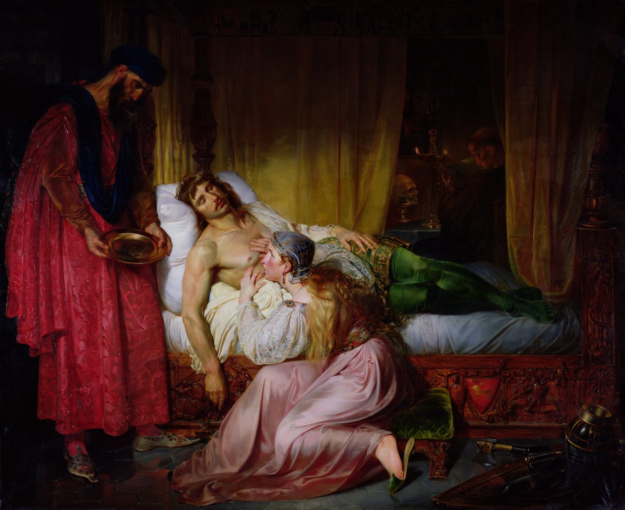 La dévotion de la princesse Sybille, 1832 - Felix Auvray