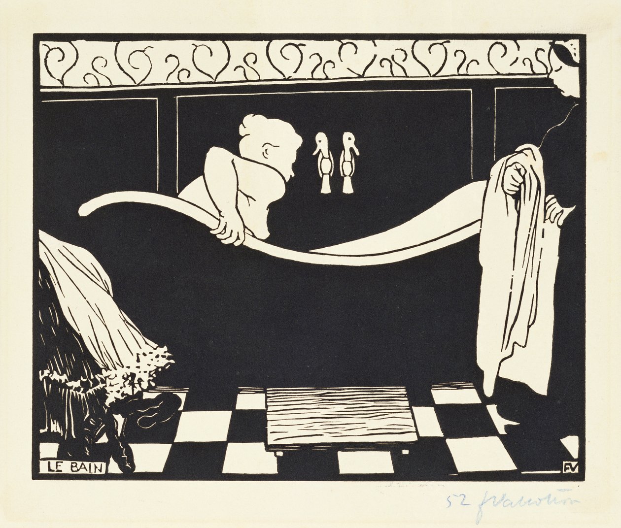 Le Bain, 1894 - Felix Edouard Vallotton