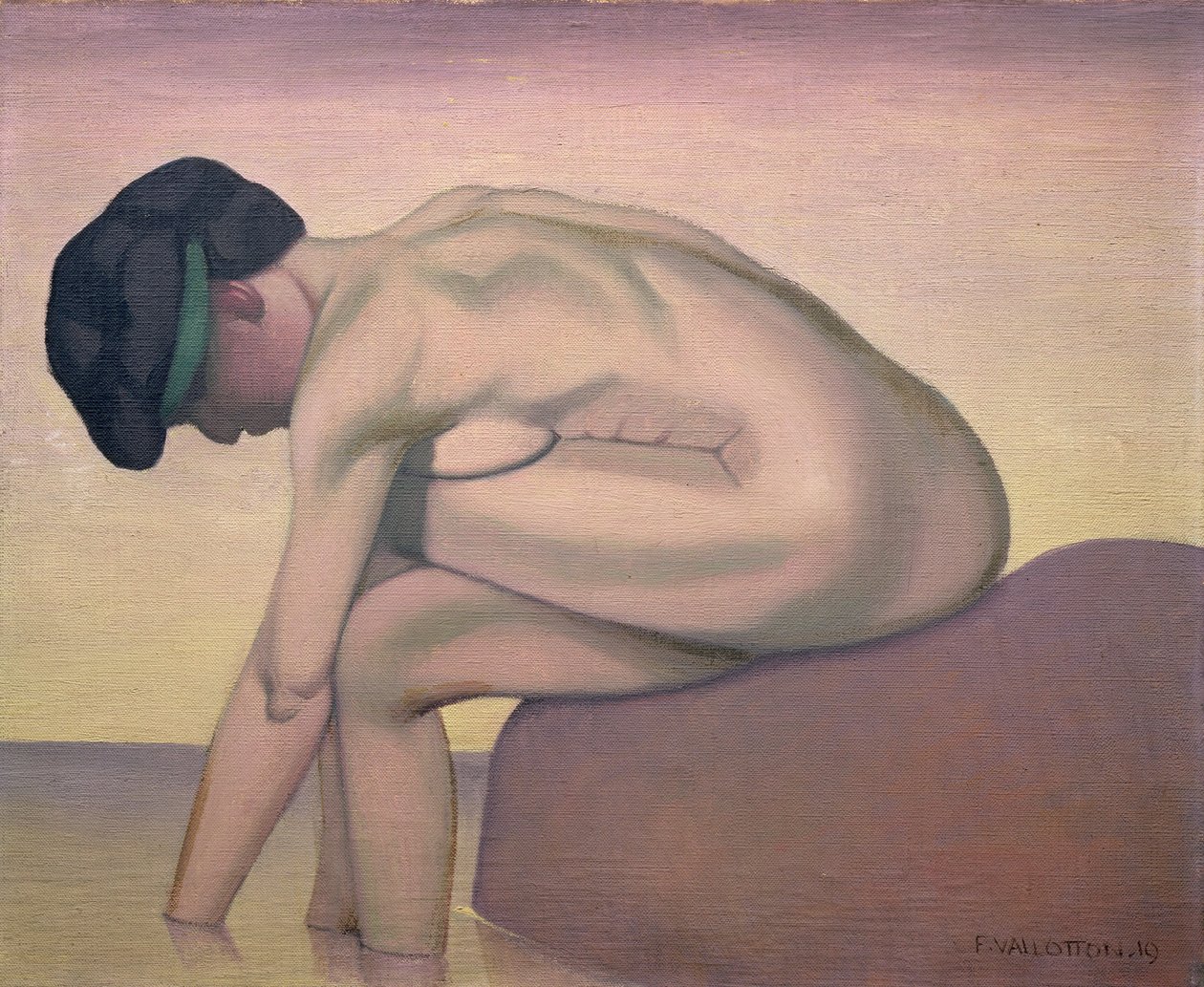 Le baigneur, 1919 - Felix Edouard Vallotton
