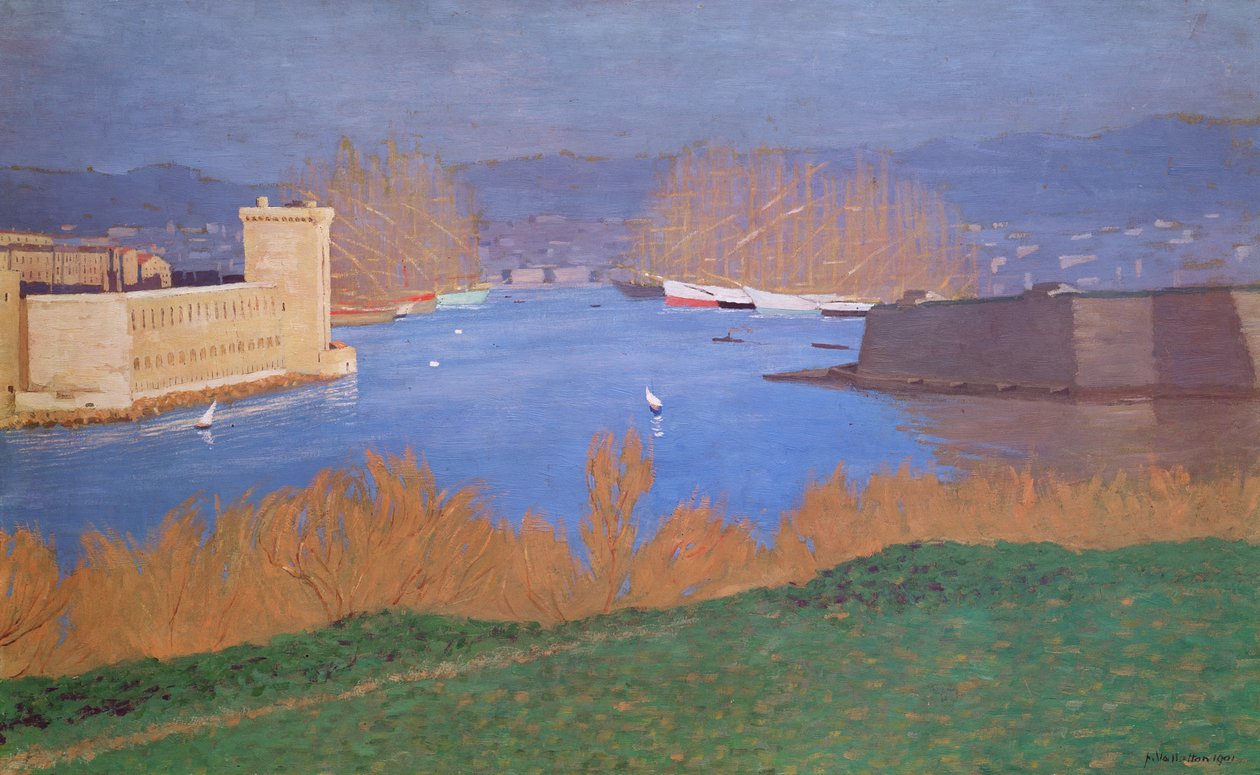 Le Port de Marseille, 1901 - Felix Edouard Vallotton