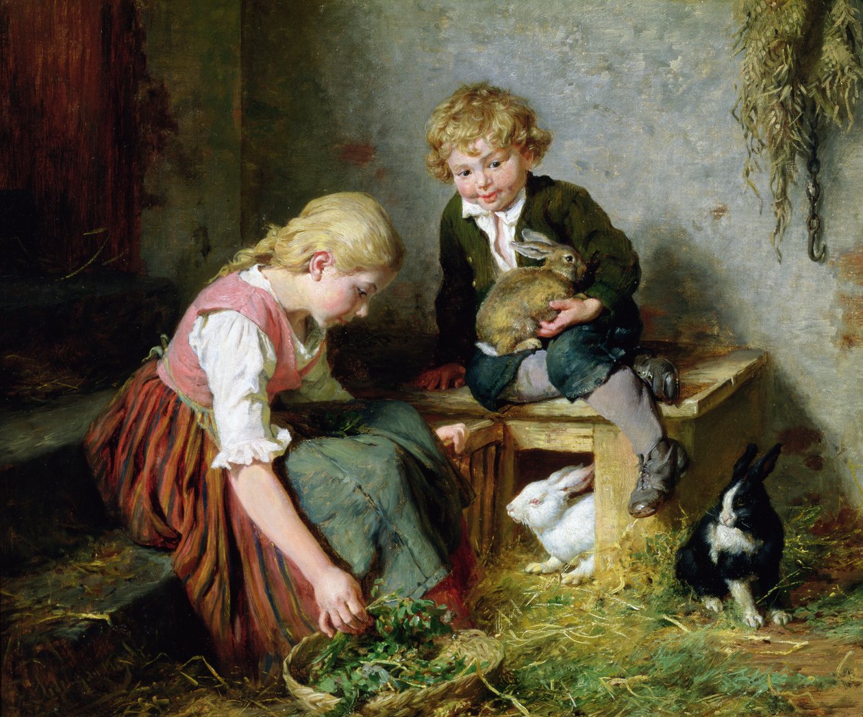 Nourrir les lapins - Felix Schlesinger