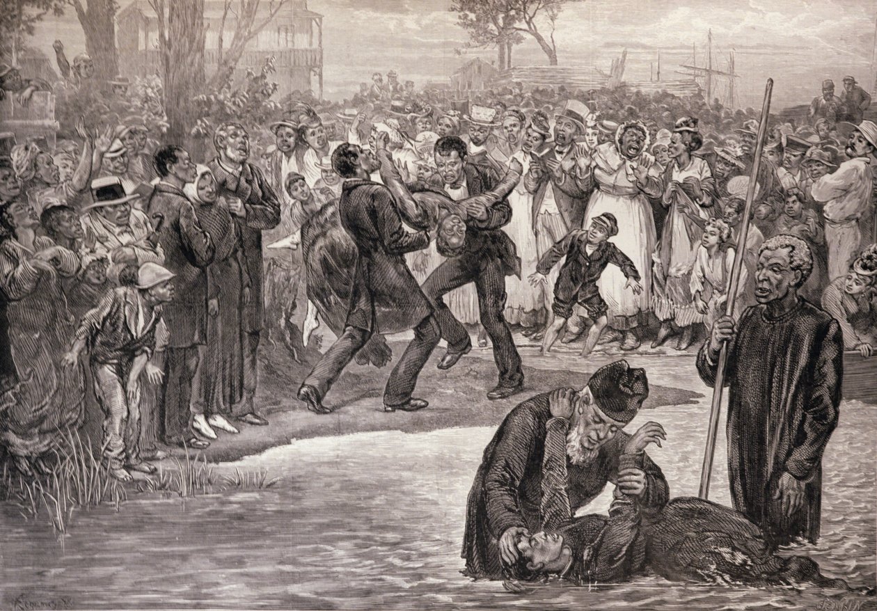 Baptême de nègres aux États-Unis, de 