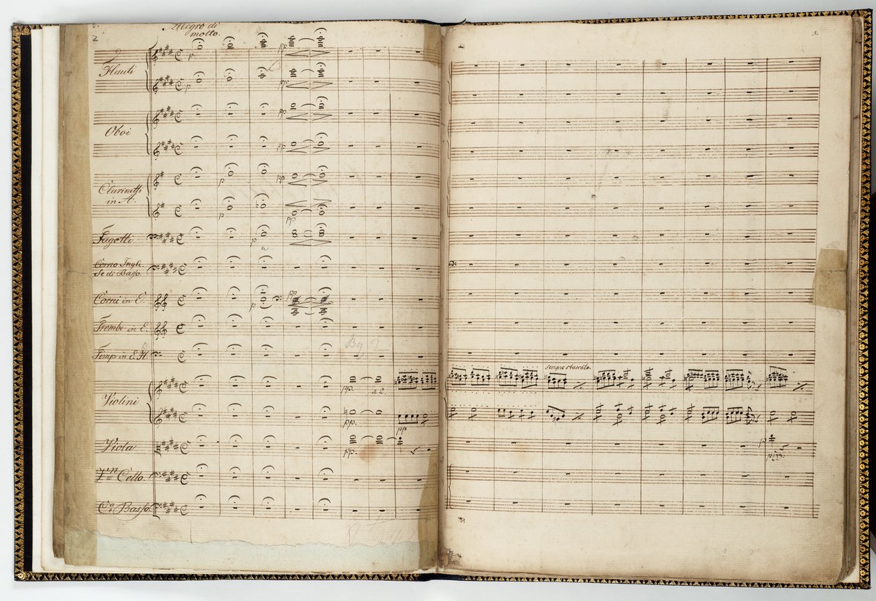Partition manuscrite de "Le Songe d