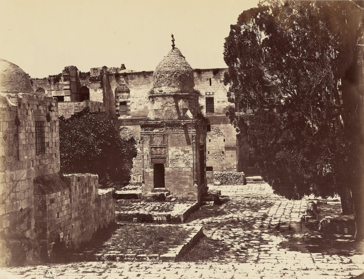 Coupoles sur la plate-forme du Temple - Jérusalem - Félix Bonfils