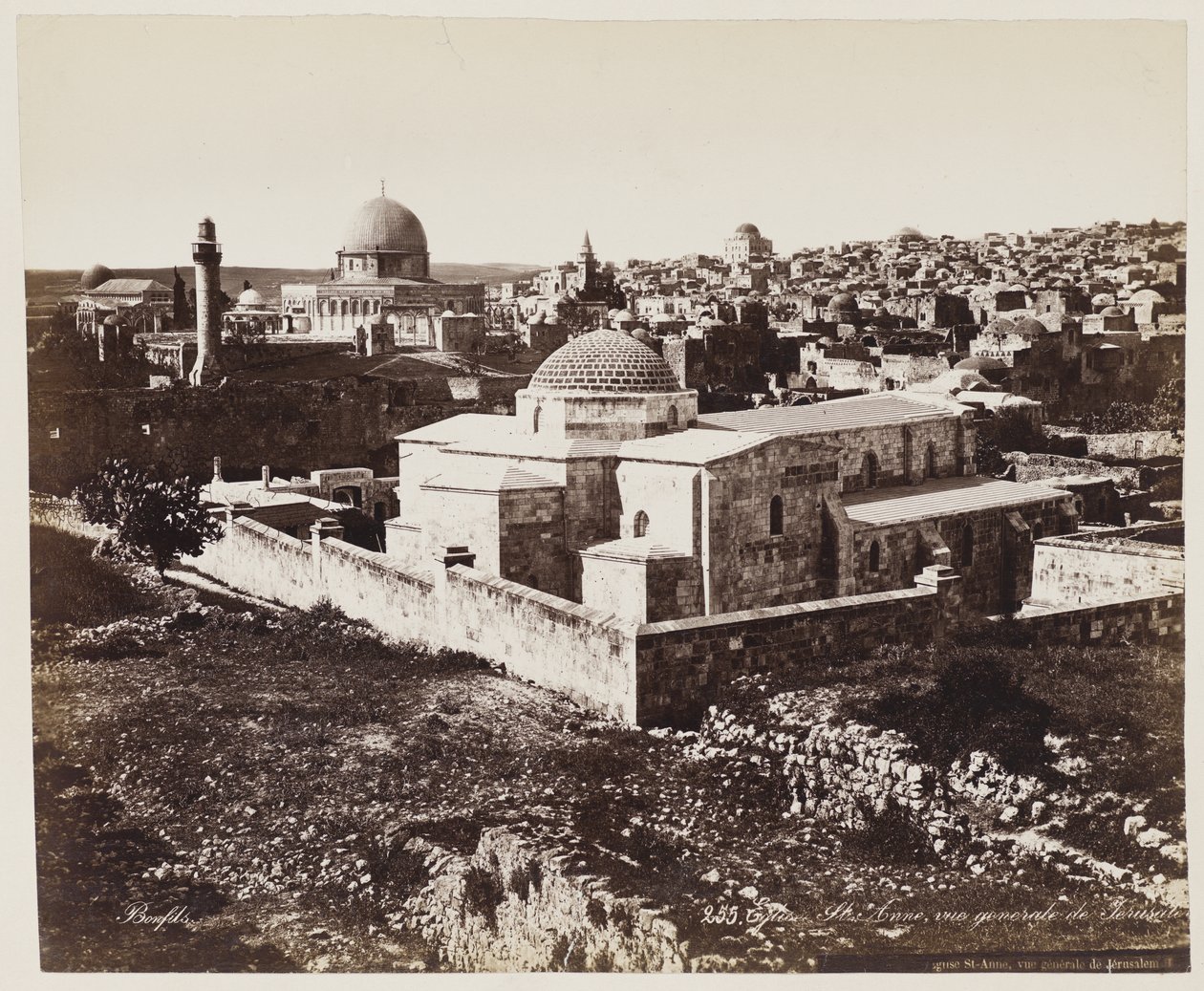 Église Sainte-Anne, vue générale de Jérusalem #255 - Félix Bonfils