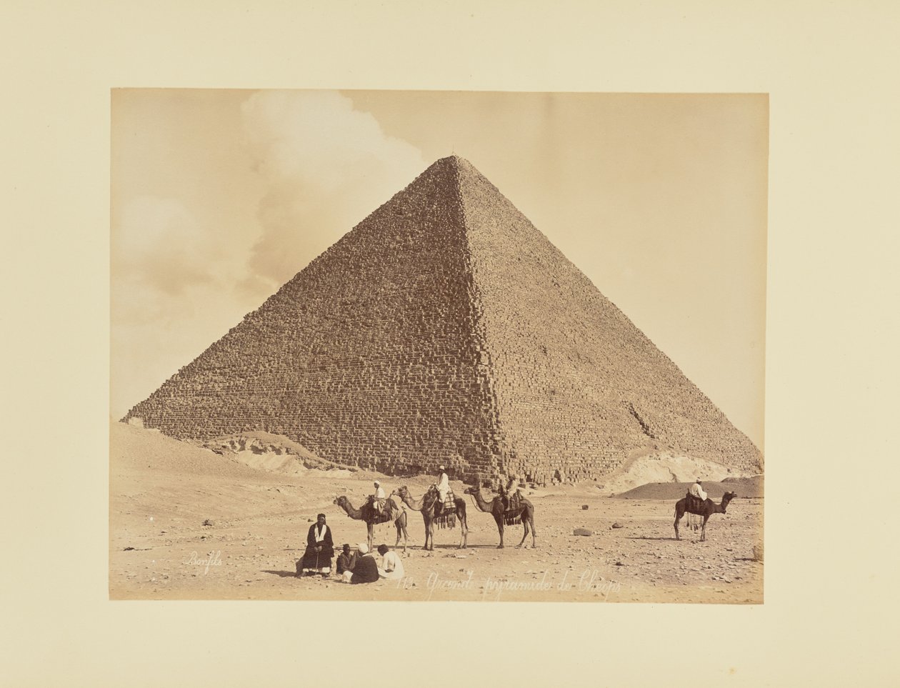 Grande pyramide de Chéops - Félix Bonfils