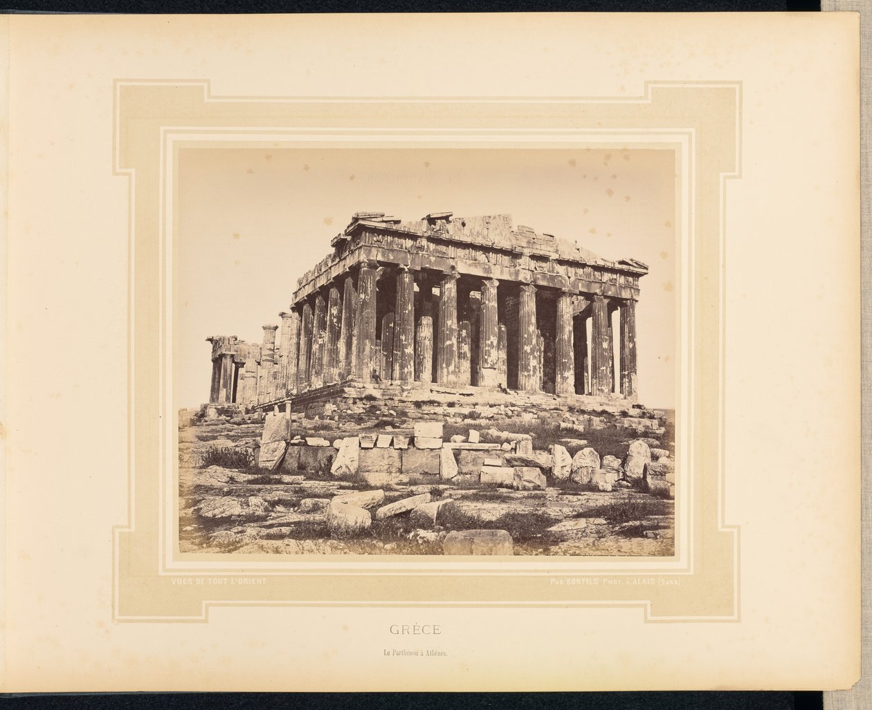 Grèce: Le Parthénon à Athènes - Félix Bonfils