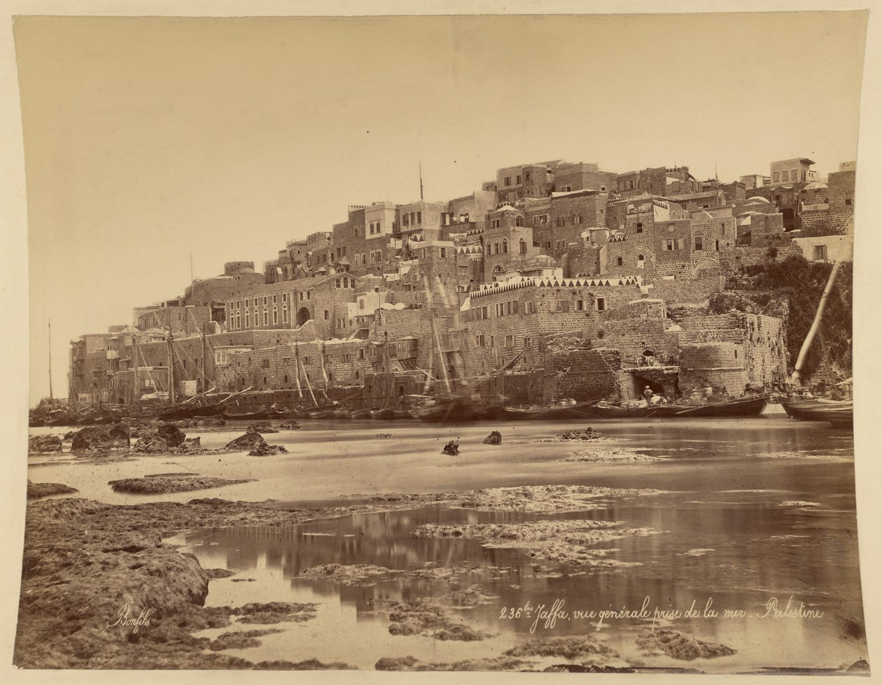 Jaffa, vue générale prise de la mer, Palestine - Félix Bonfils