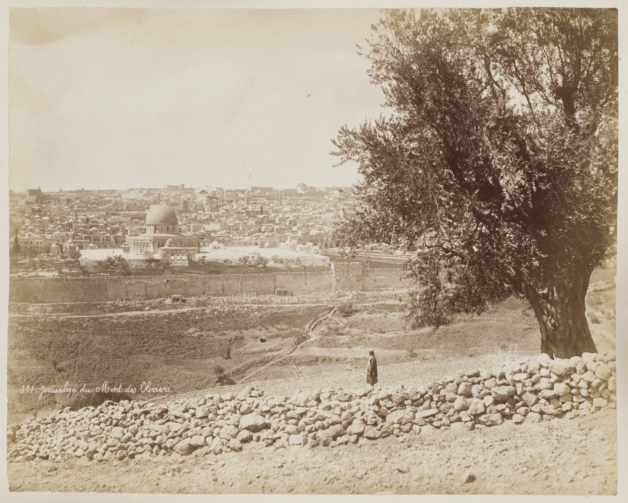 Jérusalem du mont des Oliviers #301 - Félix Bonfils
