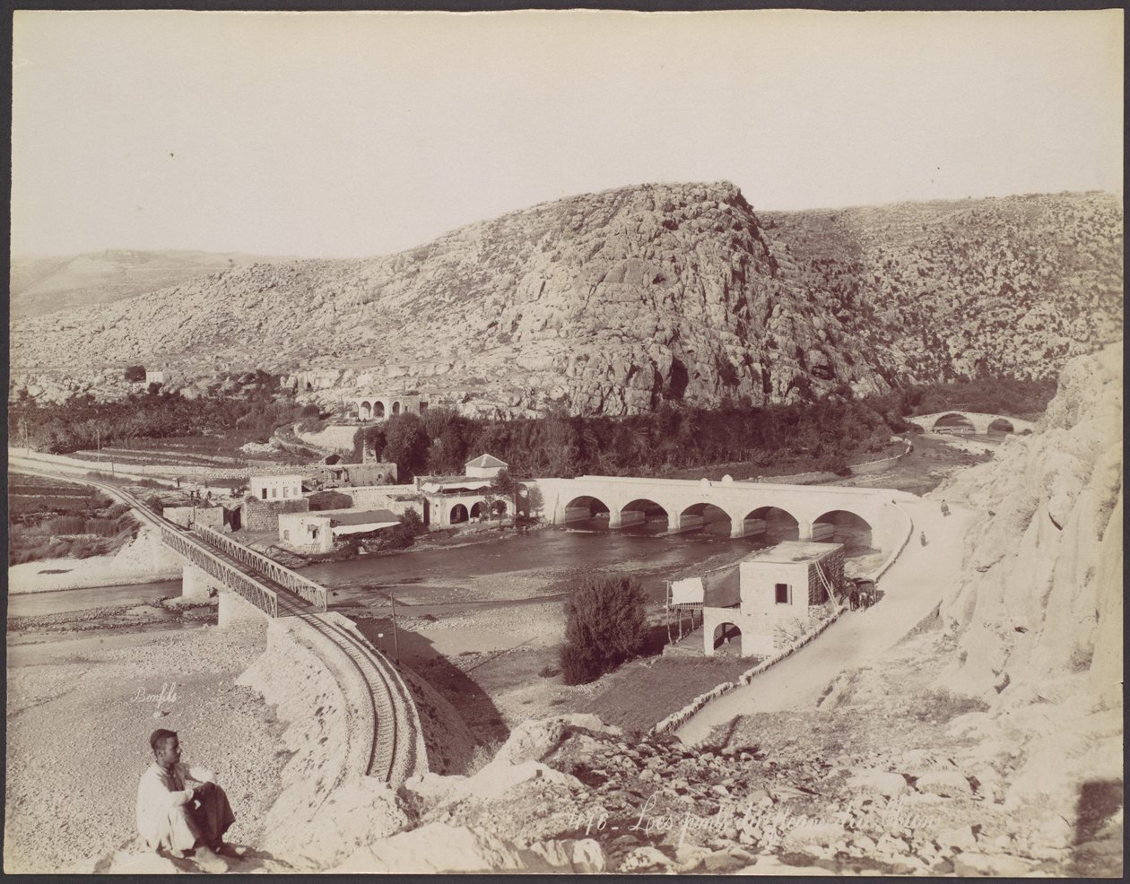 Les ponts des fleurs de cornouiller - Félix Bonfils