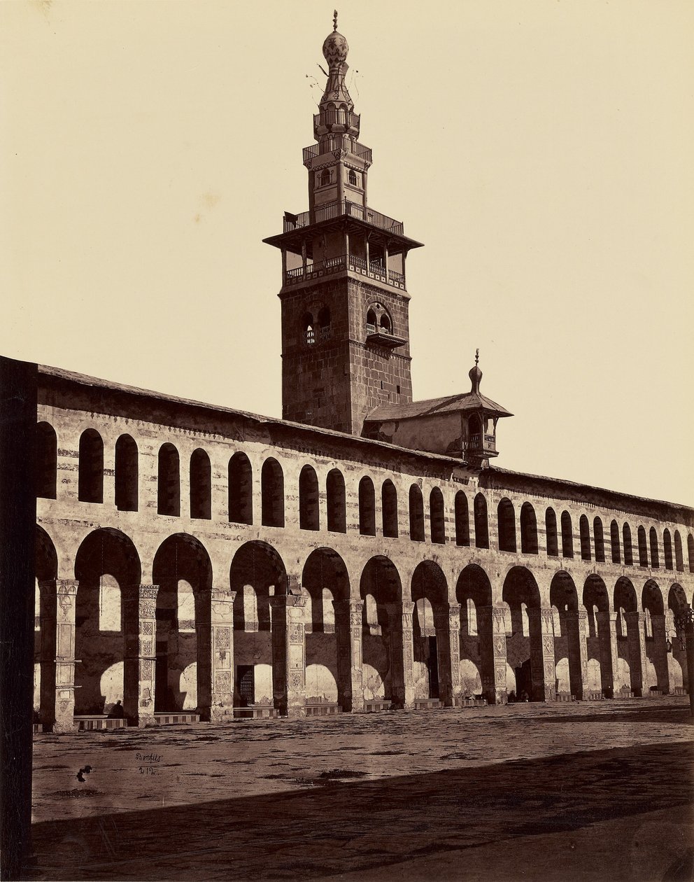 Minaret de la Fiancee - Damas - Félix Bonfils