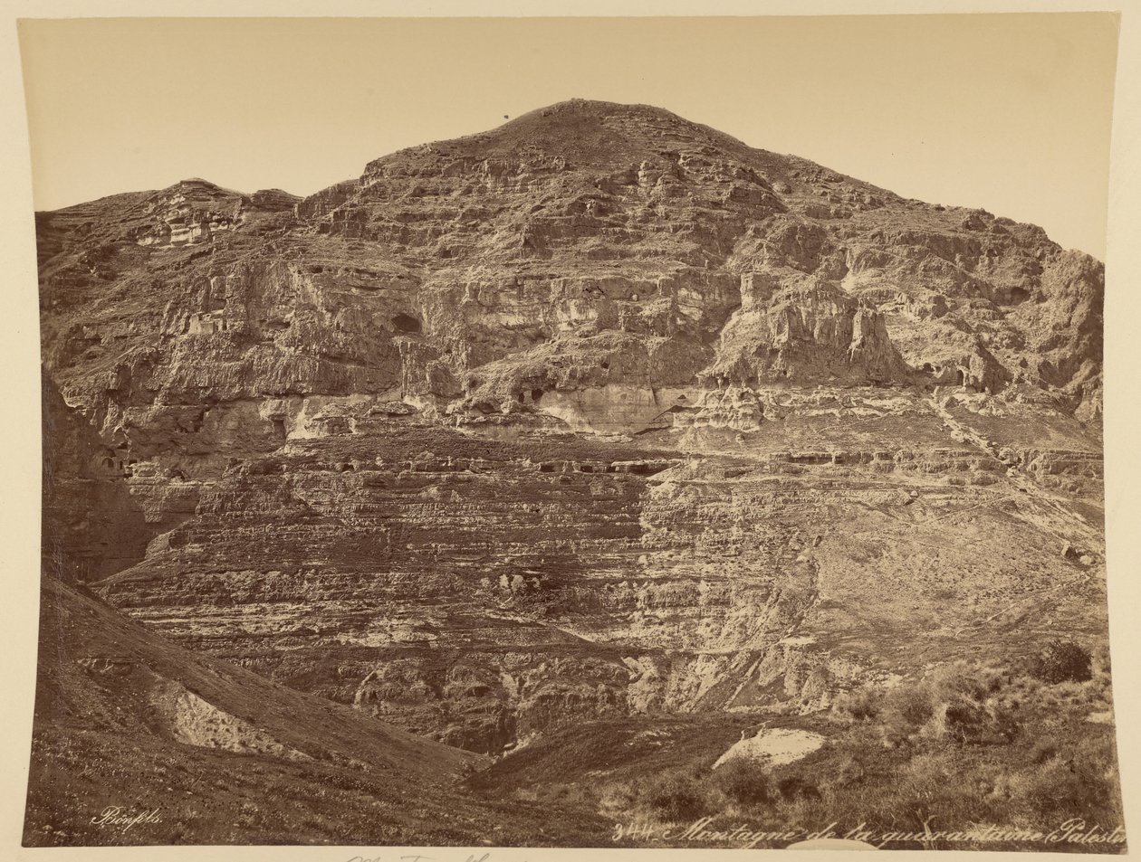 Montagne de la Quarantaine, Palestine - Félix Bonfils